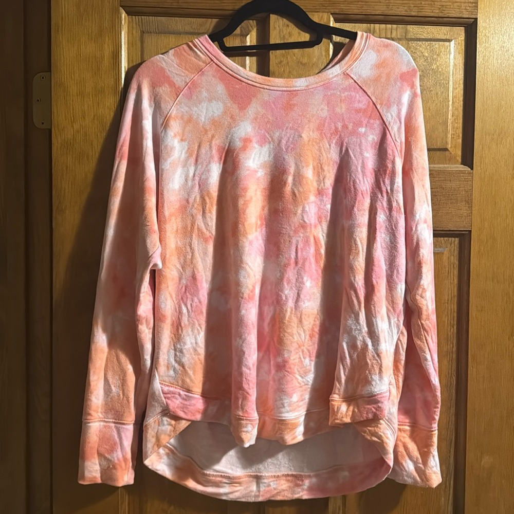 Athleta tie dye crew neck